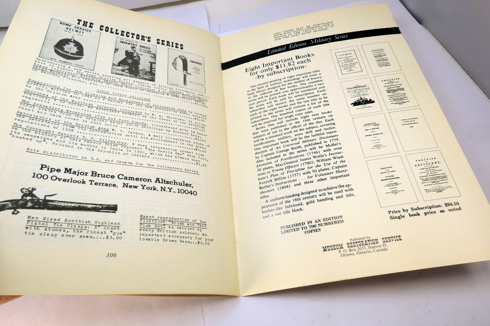 Canadian Journal of Arms Collecting Vol. 3 No 3 February 1970 Birmingham Pistol