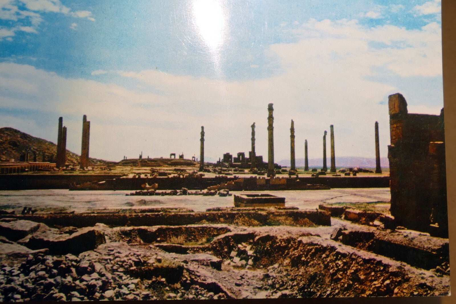 Persepolis shiraz iran postcard 1970's unposted