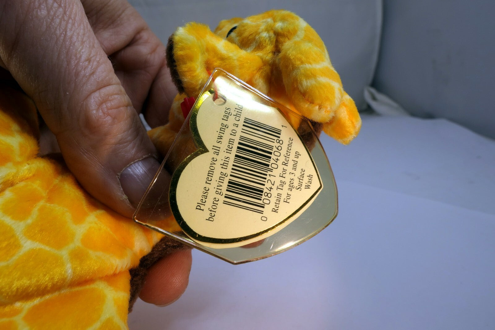 TY Beanie Baby Twigs 5-19-1995 Style 4068 GIRAFFE  WITH  ERRORS