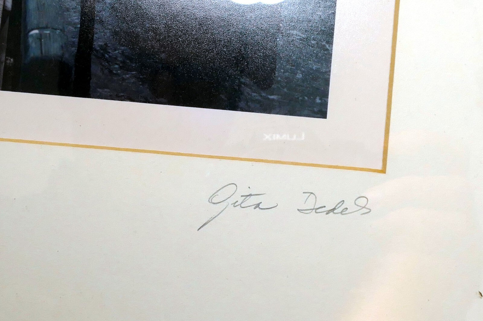 5X8” Photo Print - Venice Gondola by Gita Dedek  signed framed 1999
