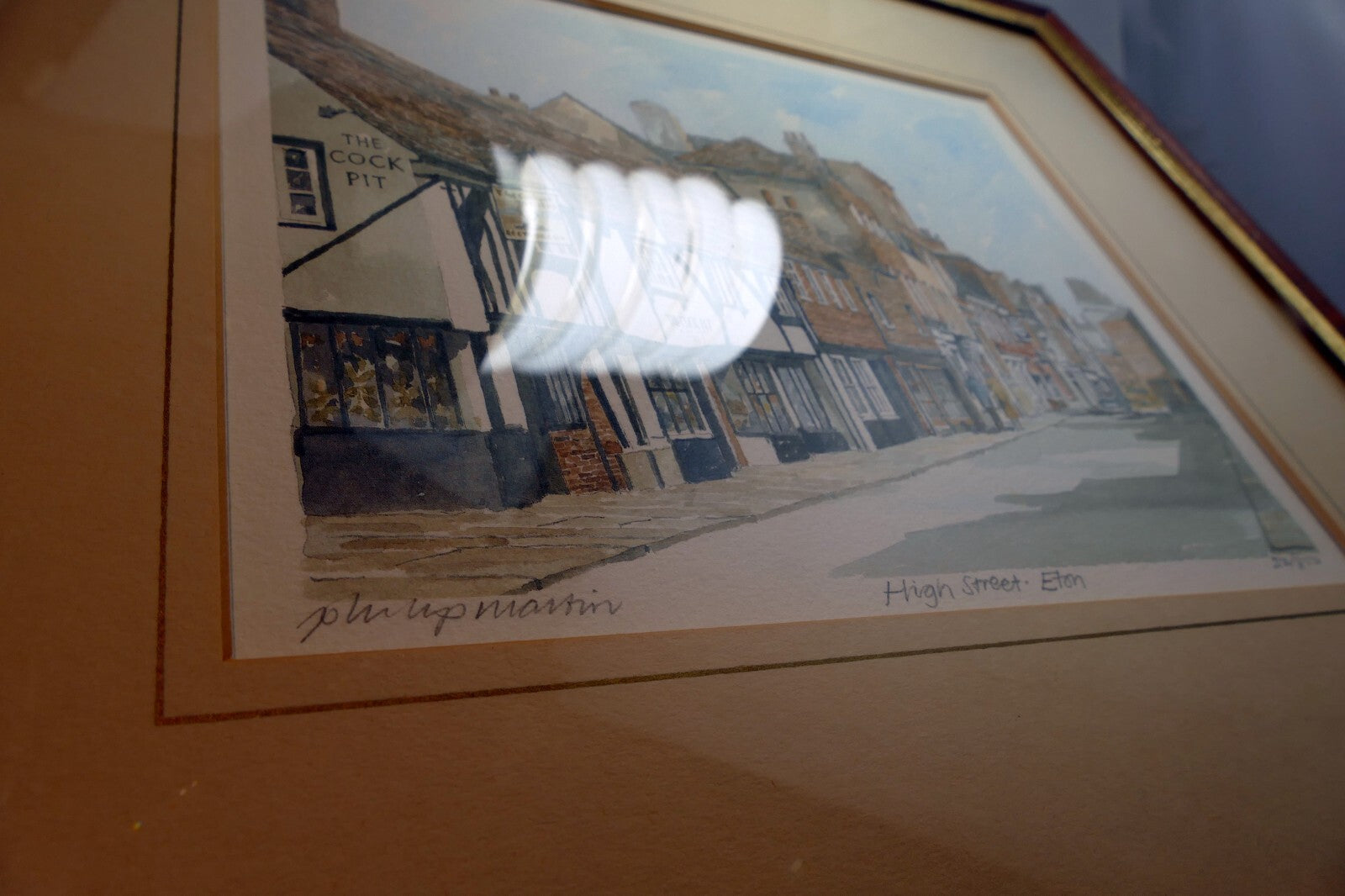 Glyn Martin Print Signed Numbered Framed High Street Eton 22/850