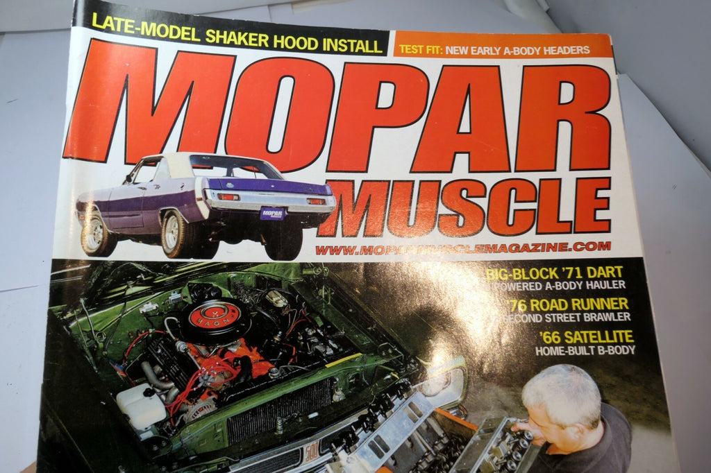 Mopar muscle magazine march 2007 big block '71 dart '76 road runner '66 satellite