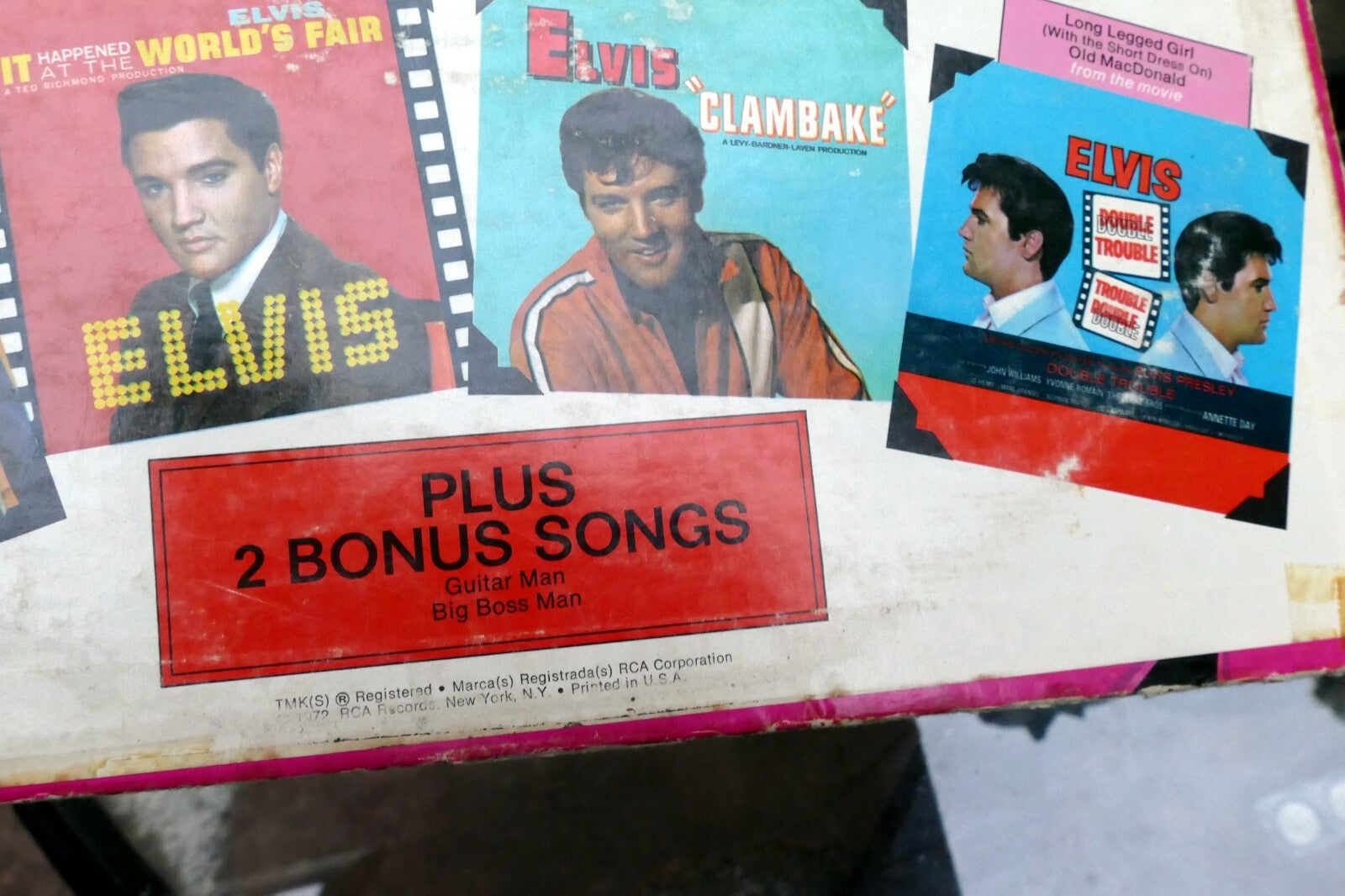 1972 Elvis Presley Sings Hits From His Movies CAS-2567 - ALBUM ART COVER ONLY