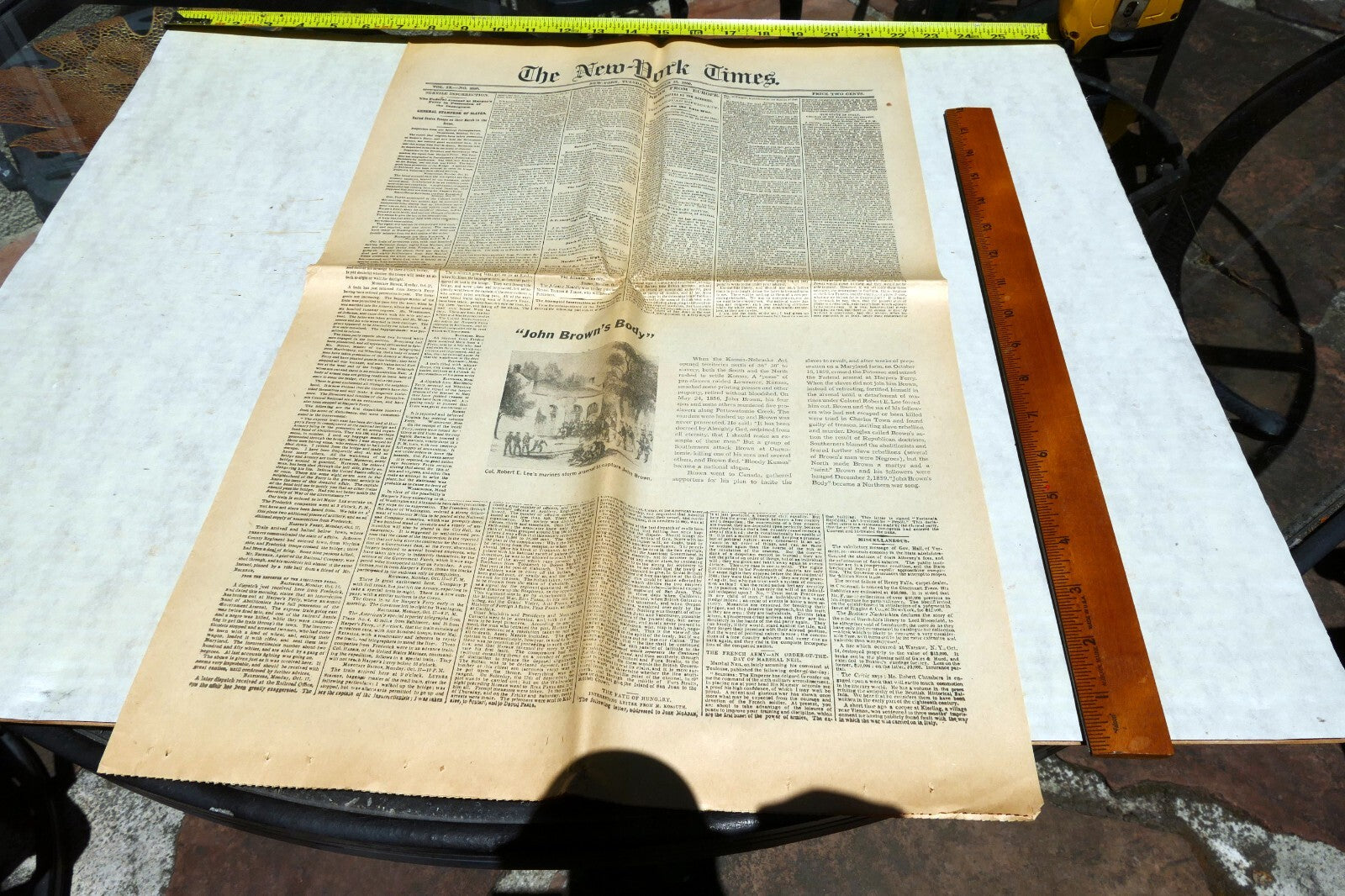 New York Times  Dec. 21,  1860 - Reprint - Civil War, South Secession Begins