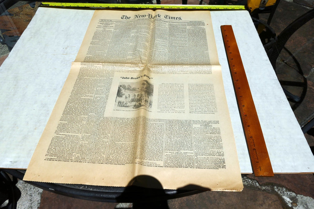New York Times  Dec. 21,  1860 - Reprint - Civil War, South Secession Begins