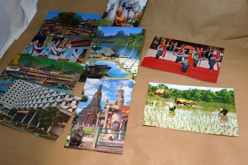 Thailand Bangkok Postcard 1970's  lot of 9 Pack Unposted