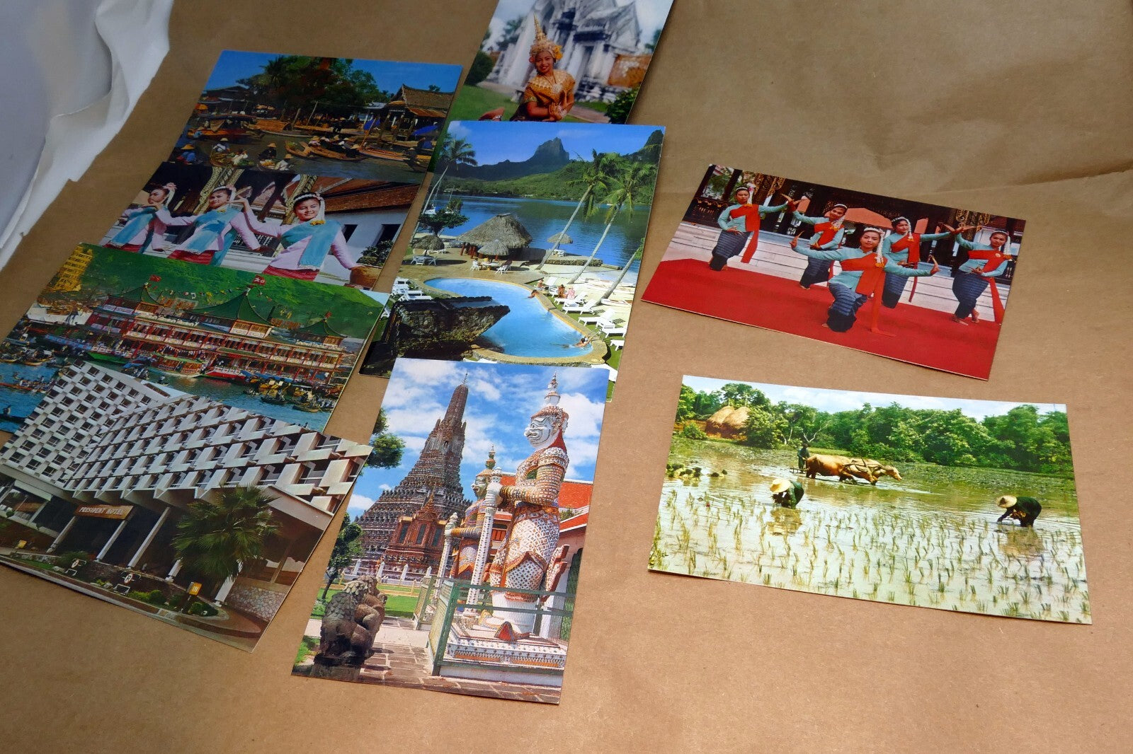 Thailand Bangkok Postcard 1970's  lot of 9 Pack Unposted