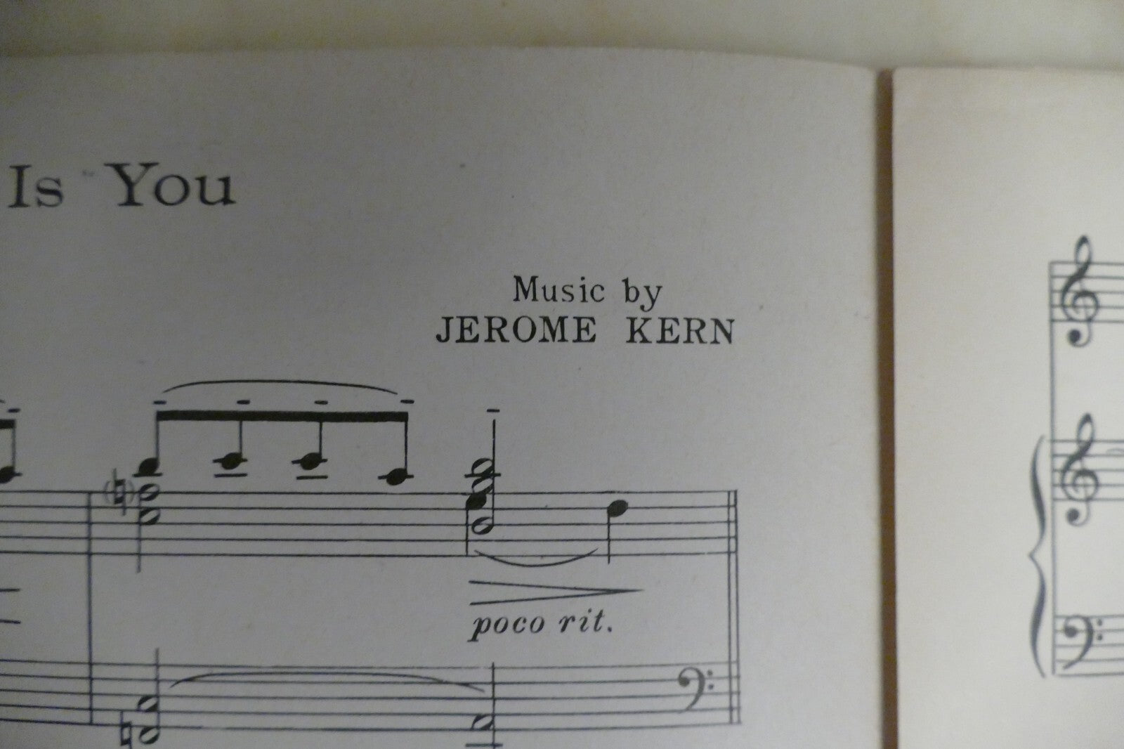The Song Is You 1932 by Jerome Kern from "Music In The Air" musical