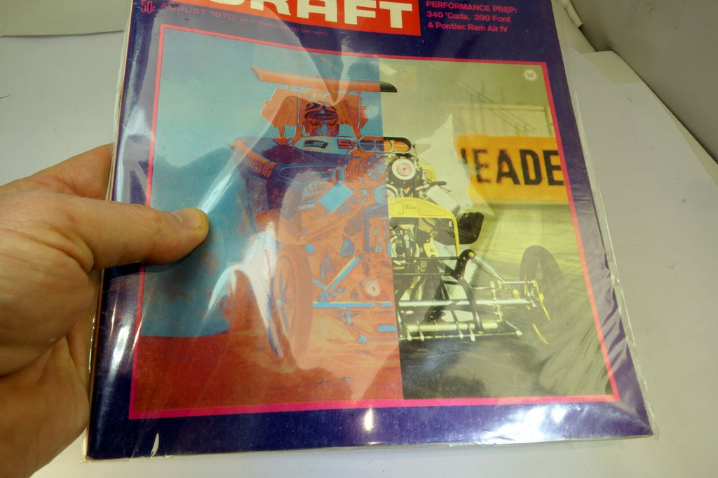 Car Craft Magazine August 1970 Legal Street Racing? Drag Racing USA 340 'Cuda