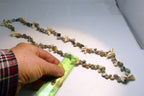 Vintage Cowrie Shell 17" Necklace Hawaiian Lei Jewelry Boho Surfer gray white