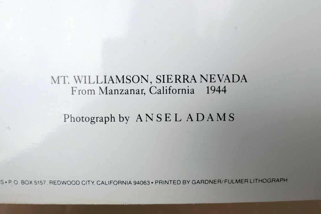 Mt. Williamson Sierra Nevada Photograph Ansel Adams 1944 greeting card A-013-95