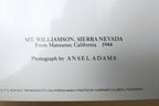Mt. Williamson Sierra Nevada Photograph Ansel Adams 1944 greeting card A-013-95