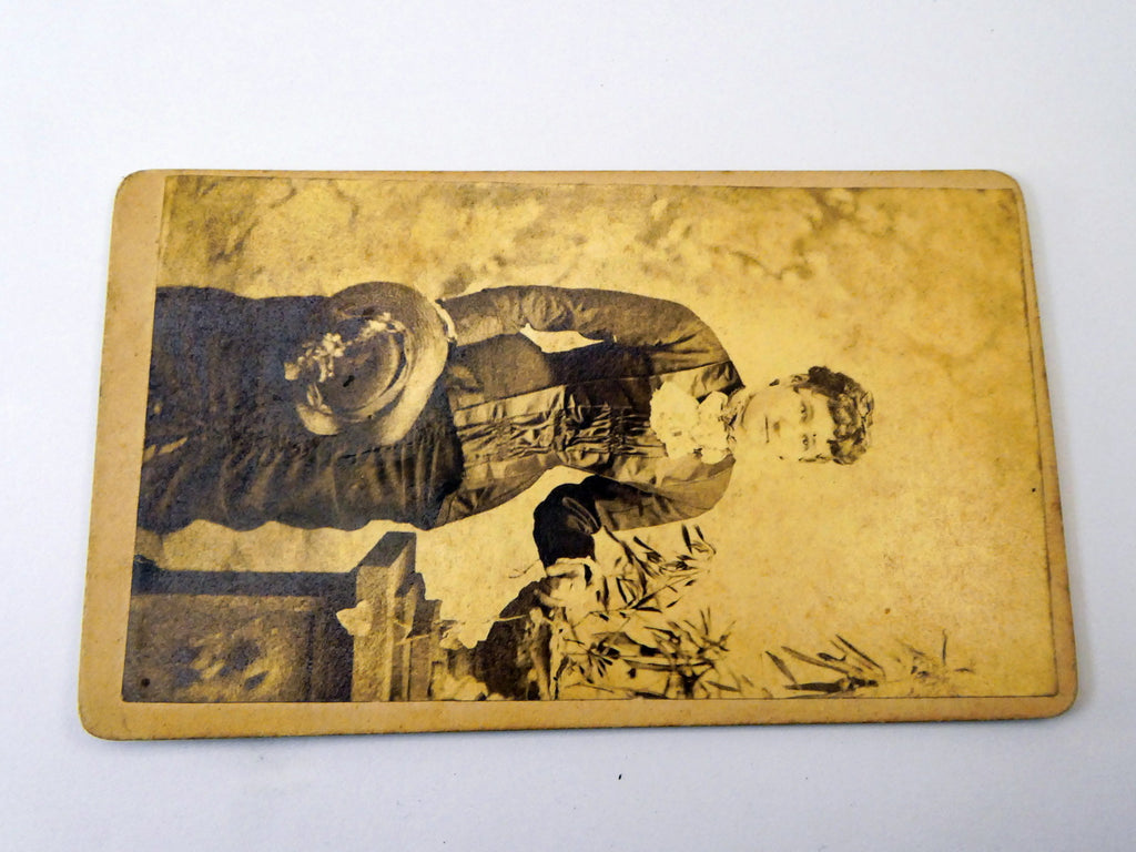 Picture of Lady VINTAGE ANTIQUE Photograph 2.5X4" 1880 by Glenhill Jerseyville