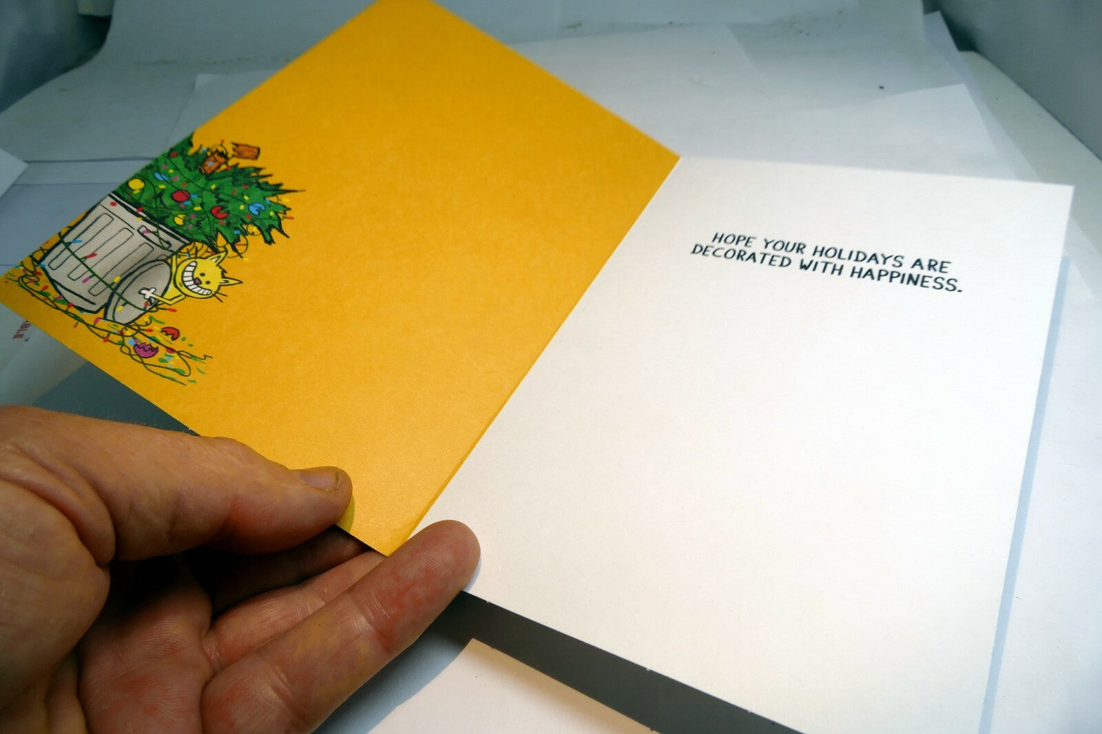 Christmas Card What your tree is like with DOG / CAT funny season greetings