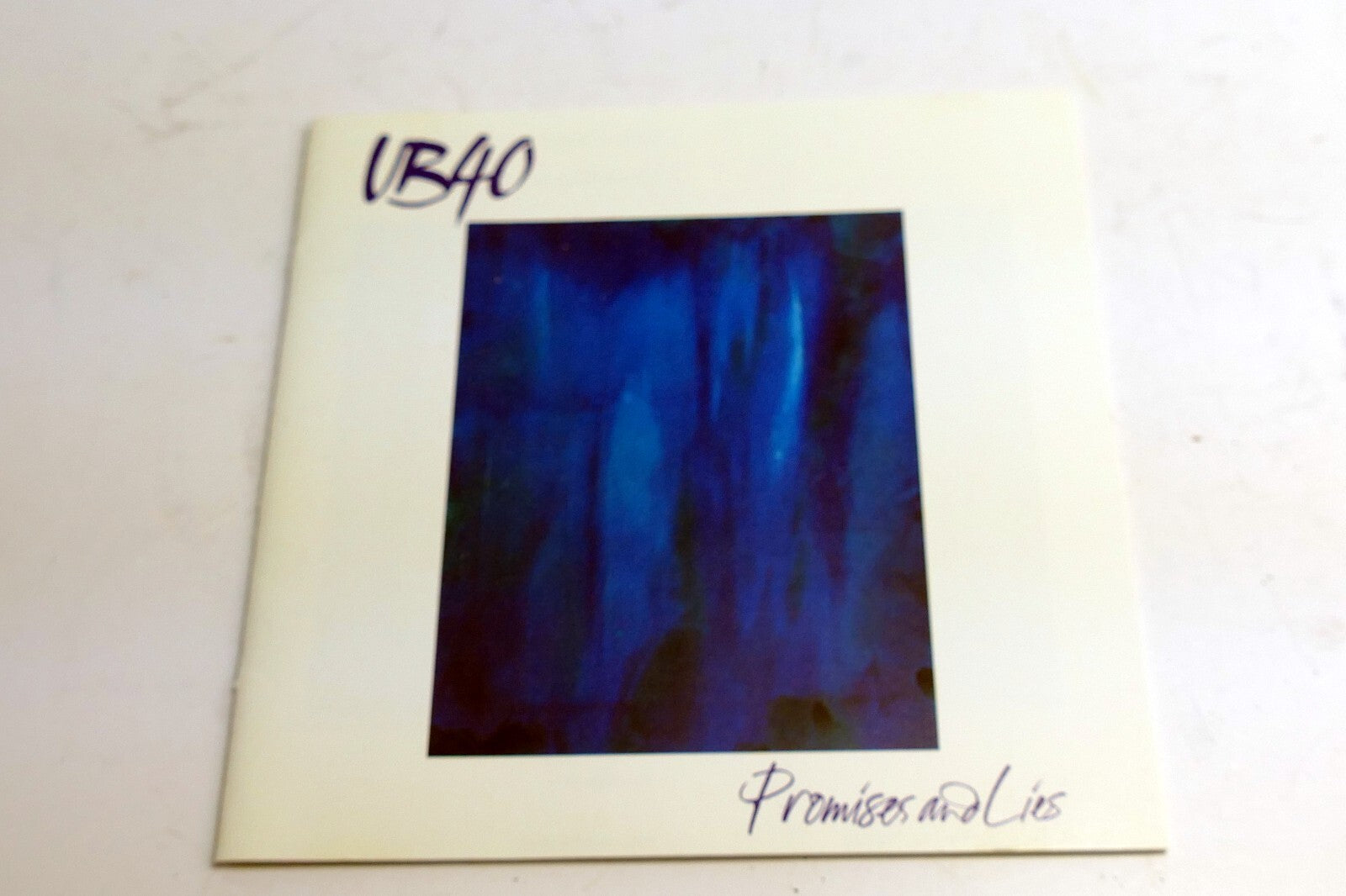 Inlay cover art only no case, or cd included   ub40 promises and lies