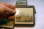 Pimpernel Beverage Coasters Tourist spots England Set of 5 Square 4" Parliament