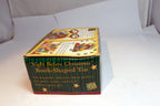 "Night before Christmas"  Book Shaped Tin with box mouse sleep - boxed