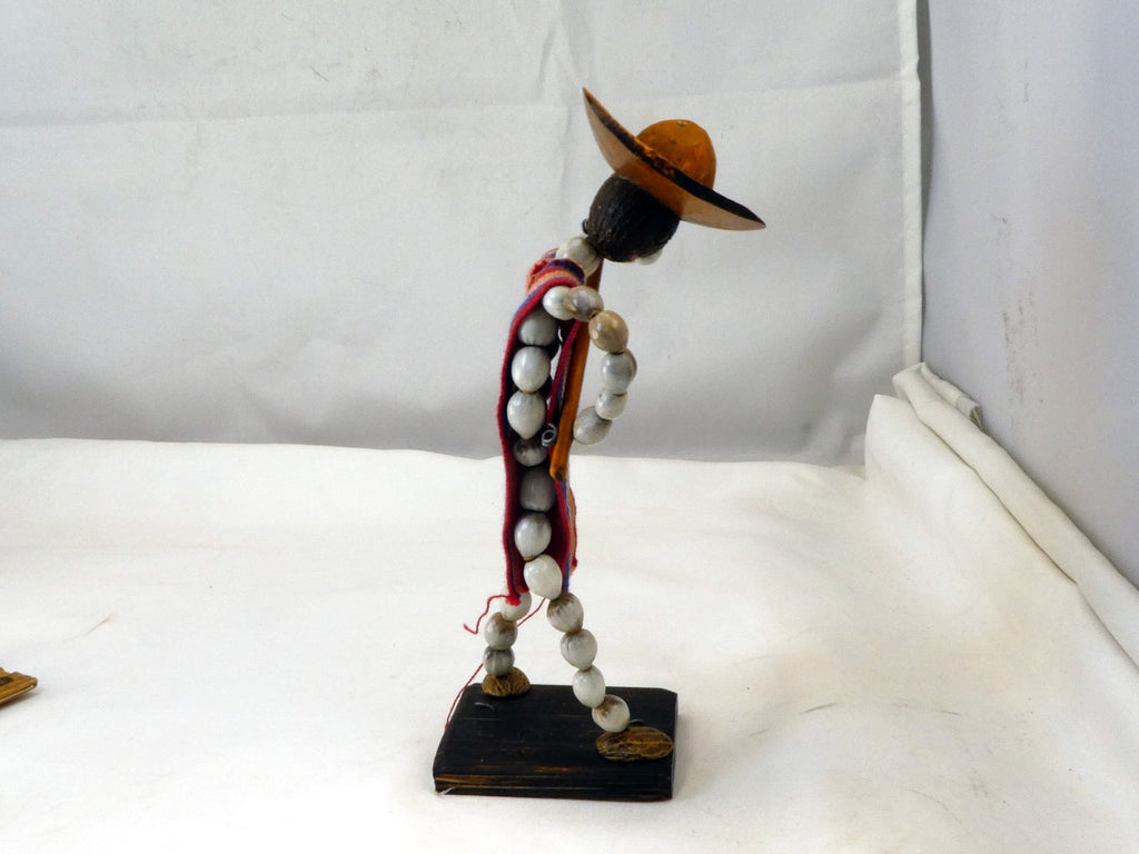 South American Doll Toy Handcraft Traditional dried nuts