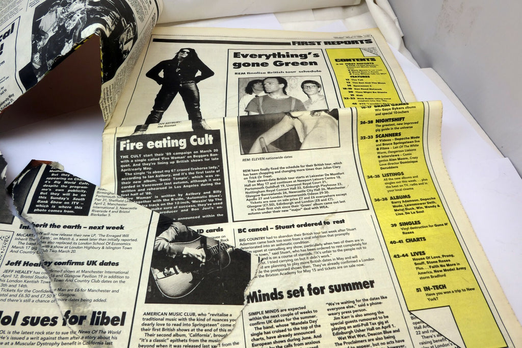 SOUNDS NEWSPAPER March 11 1989 music