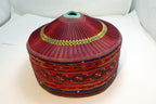Chinese ethnic Miao people's embroidered girl hat Vintage hand made