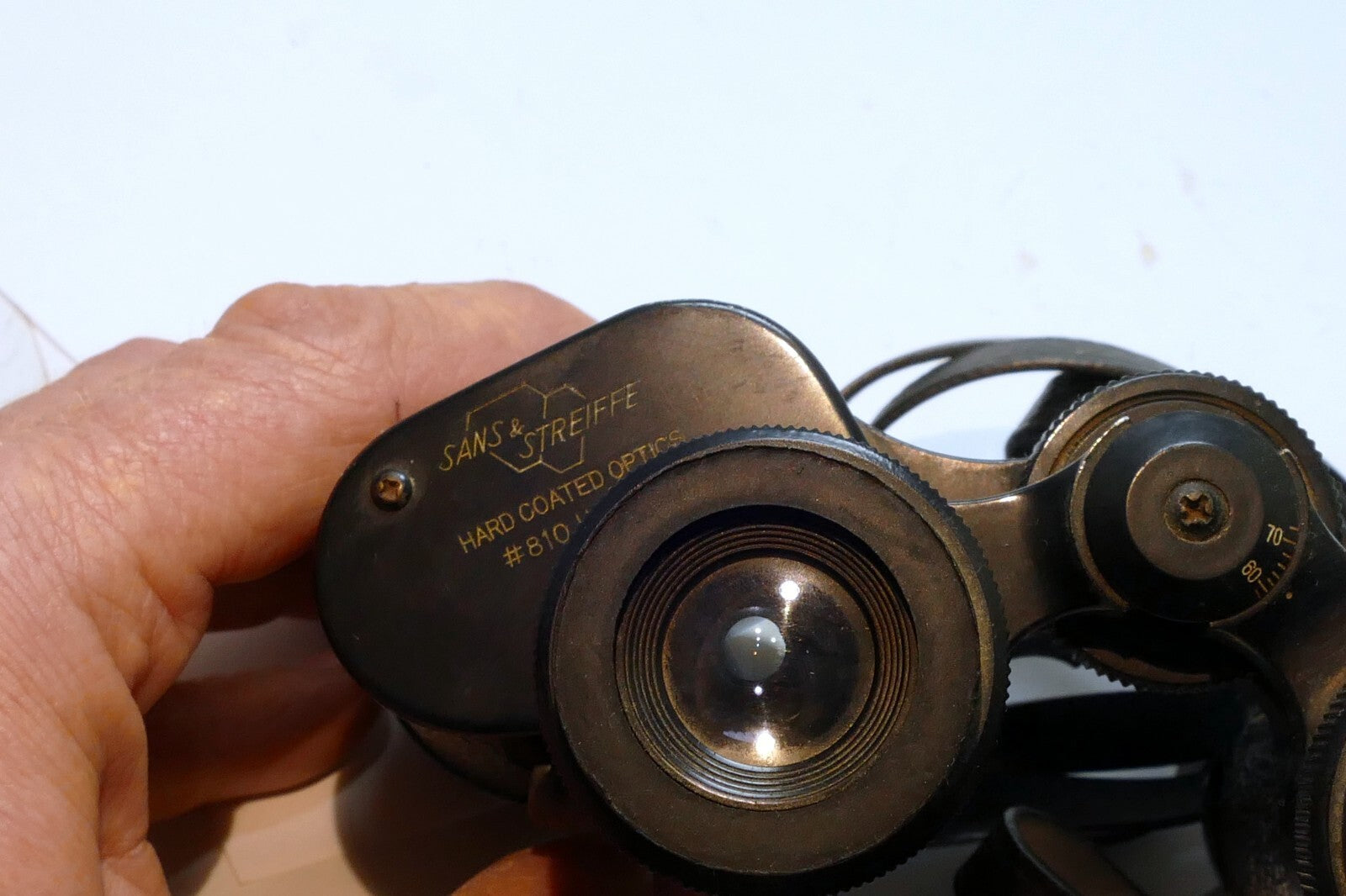 Sans & Streiffe 7X35 Field 10 Binoculars #801 HUNTER W/Case