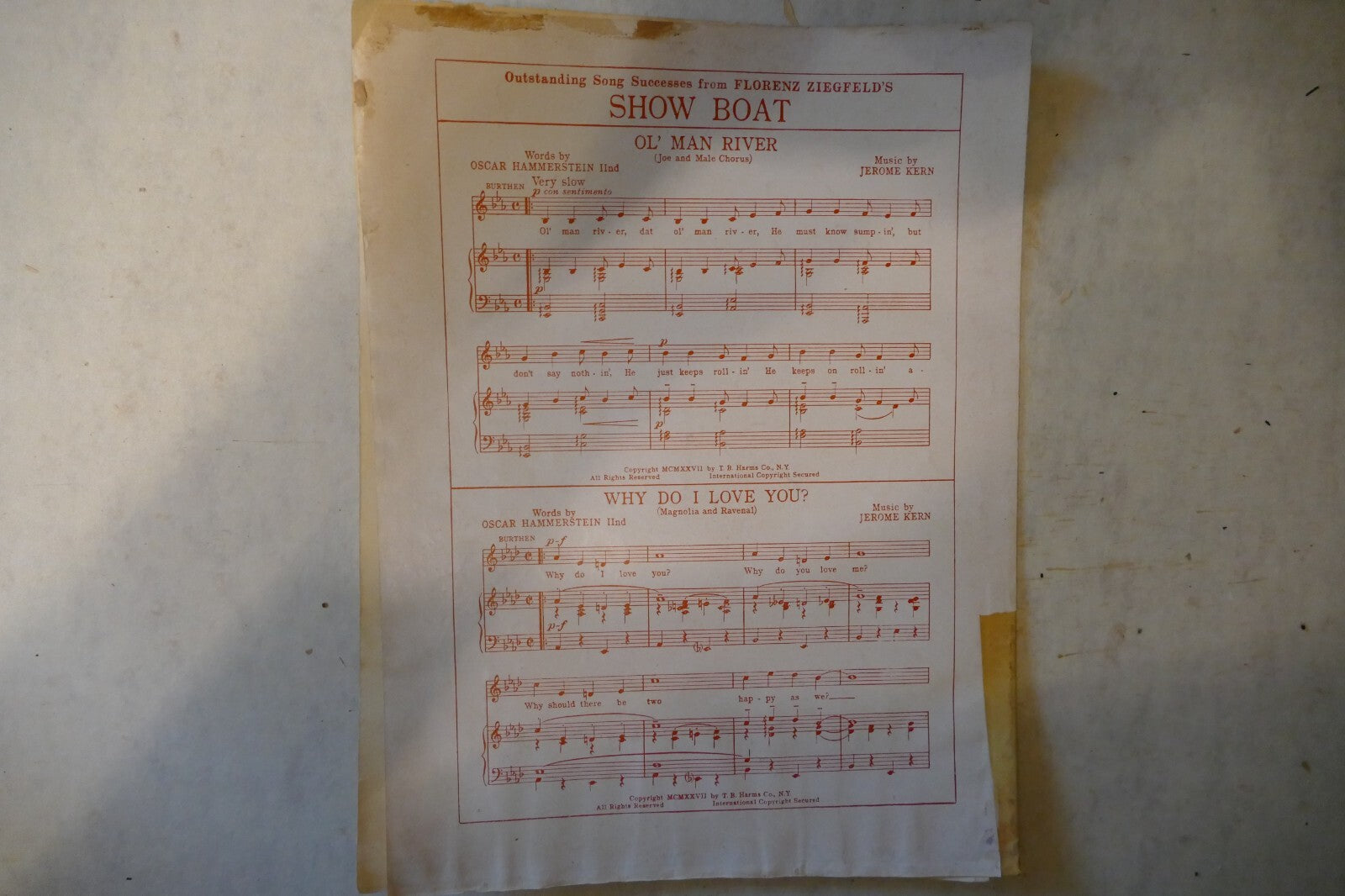 Smoke Gets In Your Eyes, 1925, "Till The Clouds Roll By", Jerome Kern and others