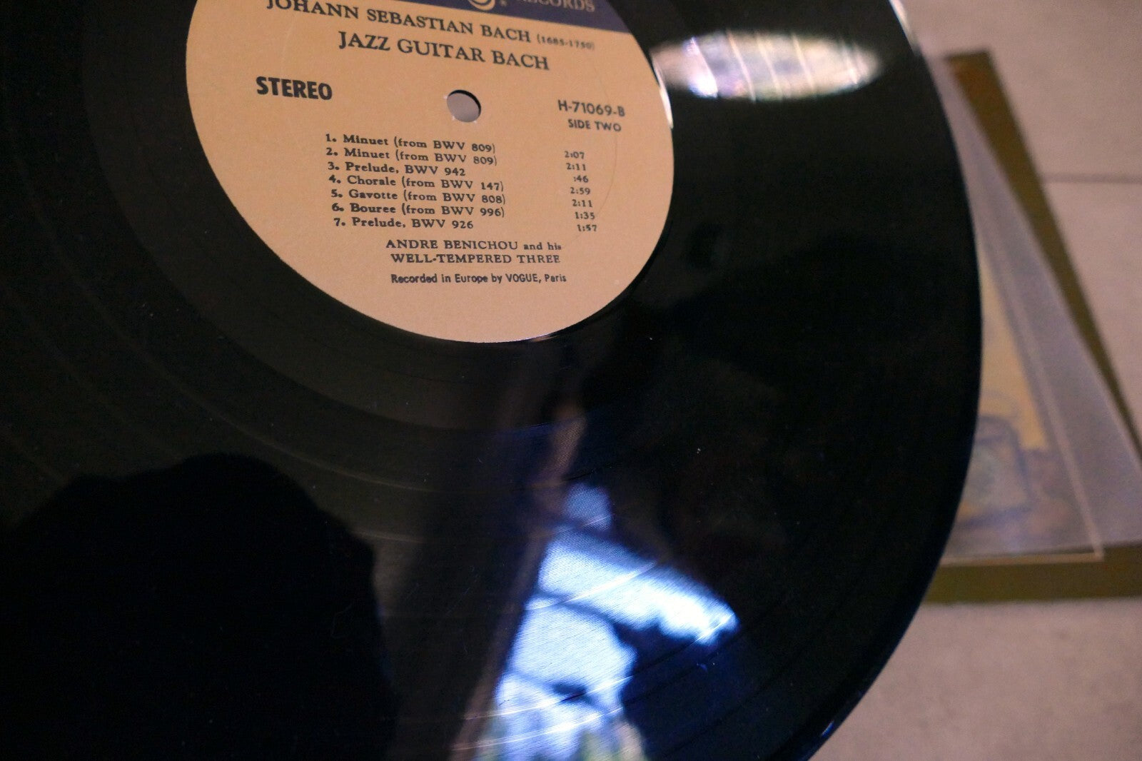 Bach Jazz Guitar - Andre Benichou - Nonesuch Records H-71069