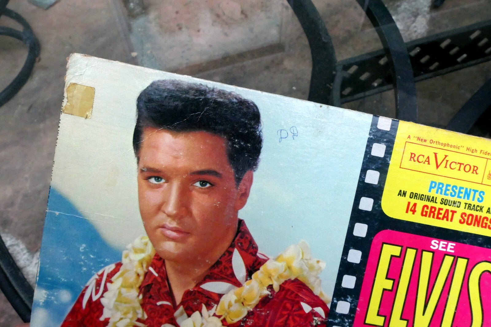 1961 Elvis Presley Blue Hawaii LPM-2426 RCA Victor -  ALBUM ART COVER ONLY