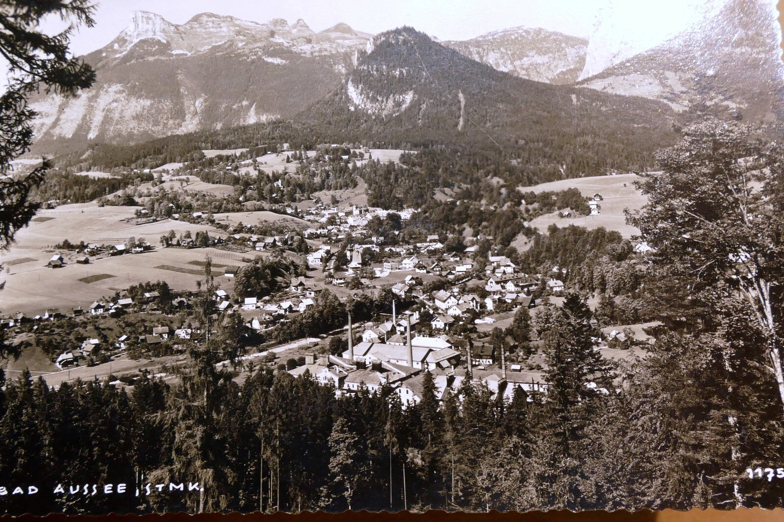 Bad aussee austria landscape postcard 1930's   unposted