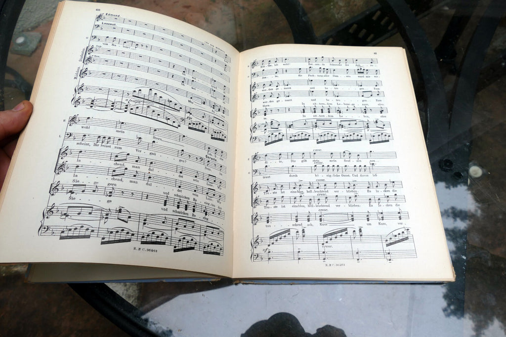 Manon Lescaut musik Puccini sheet music 1893 Italy Turin Ricordi German Leipzip