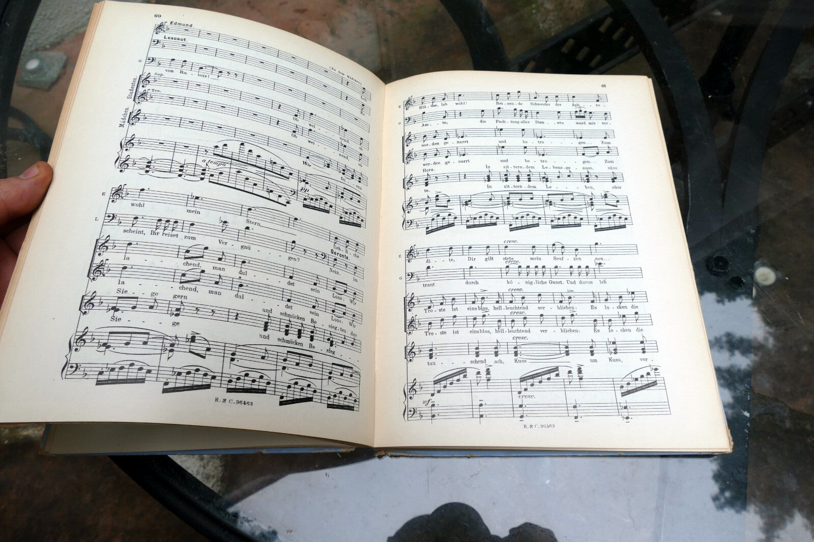 Manon Lescaut musik Puccini sheet music 1893 Italy Turin Ricordi German Leipzip