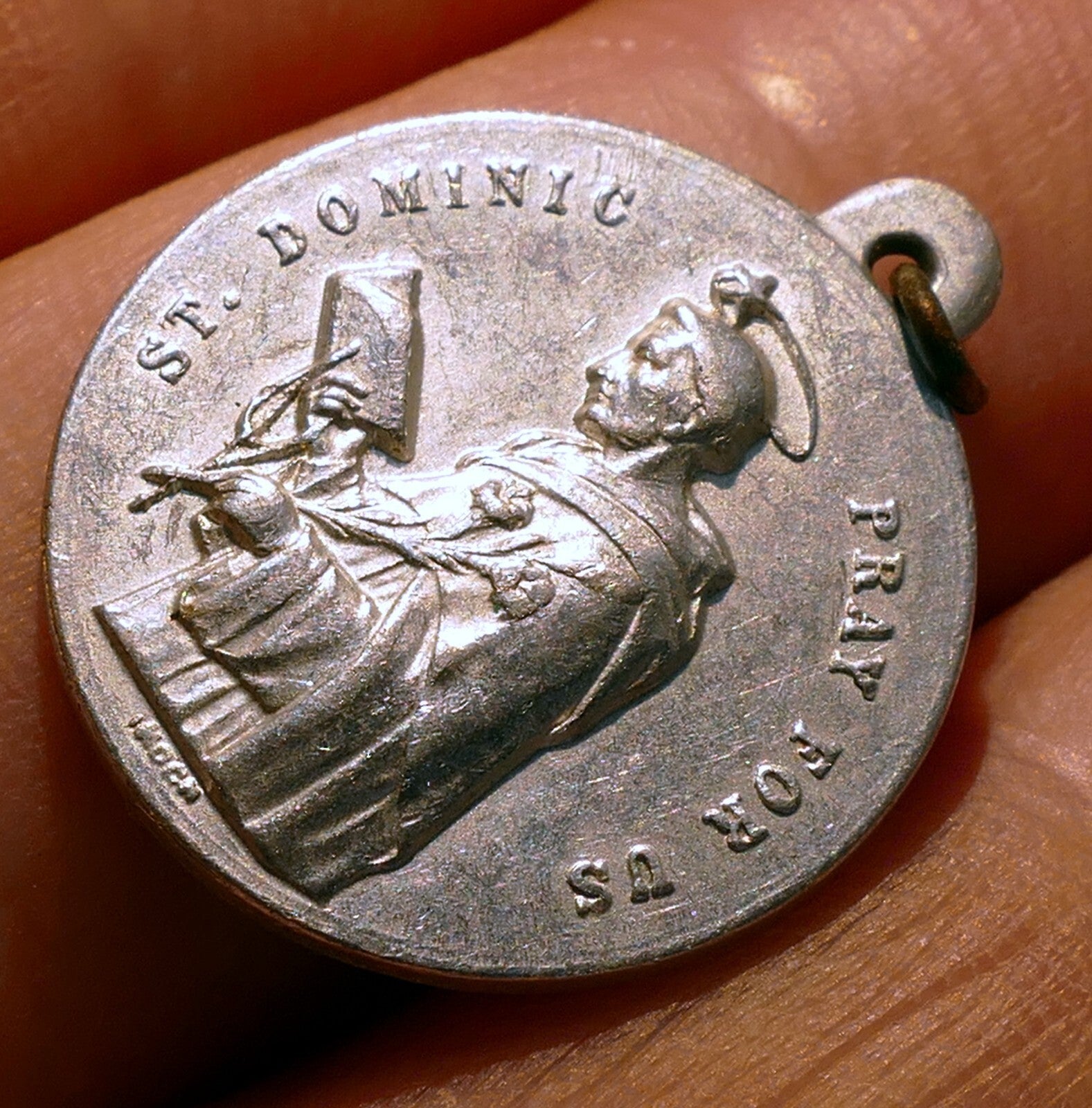 St. dominique pendant charm pray for us rosary