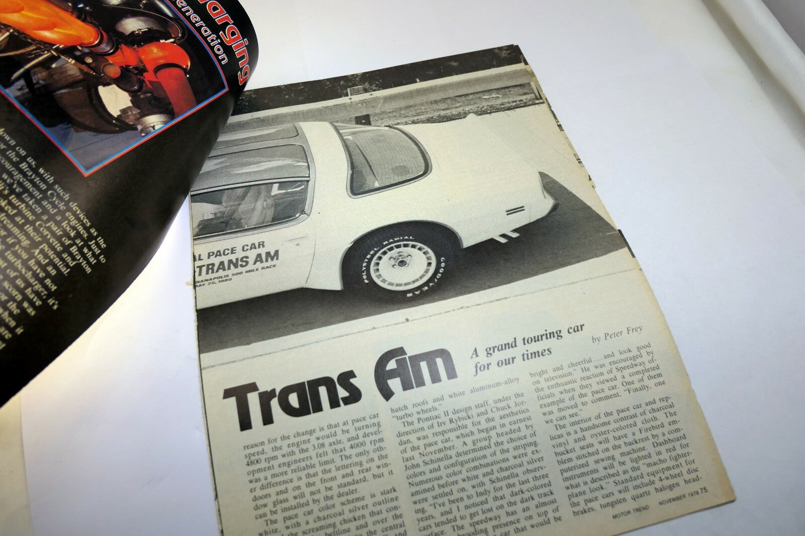 Pontiac Firebird GTO Motor Trend 1979  Magazine clipping advertisement Ad