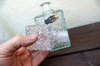 1 Litter Glass Decanter With Stopper 10" tall "Bourbon" square