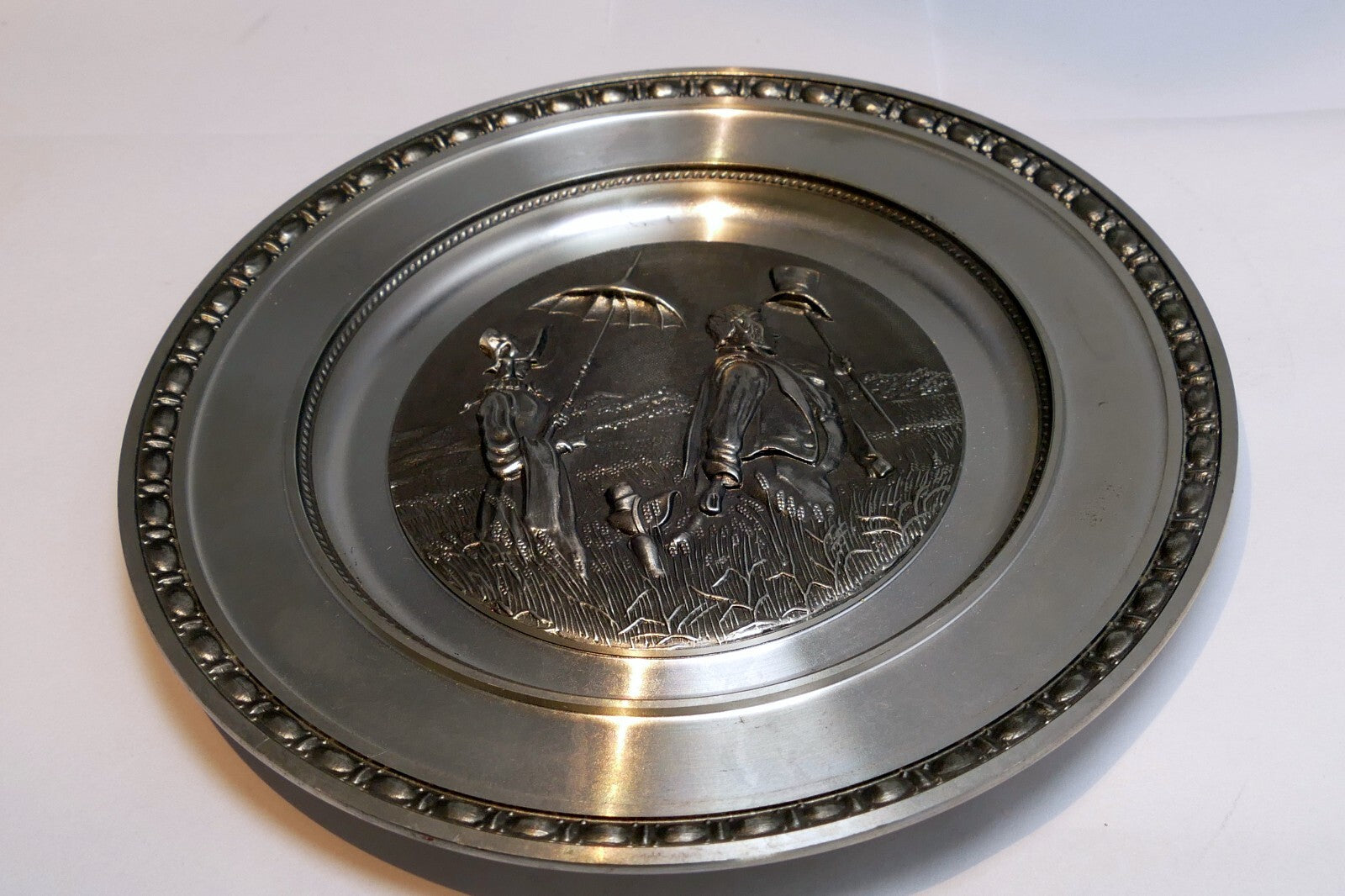 Zinn-Giesser-Innung 4 3/4” Pewter Handwerks Plate Siegel wall hanging  family