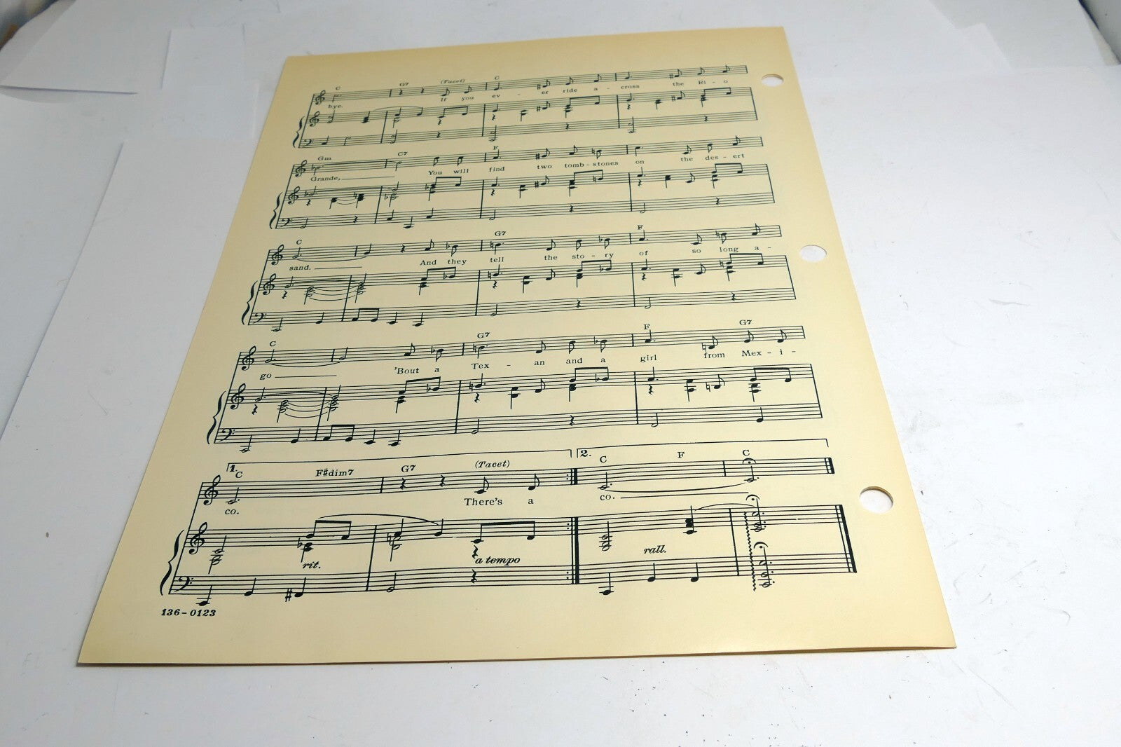 A Texan And A Girl From Mexico  1961  Sheet Music Doc Pomus Mort Shuman