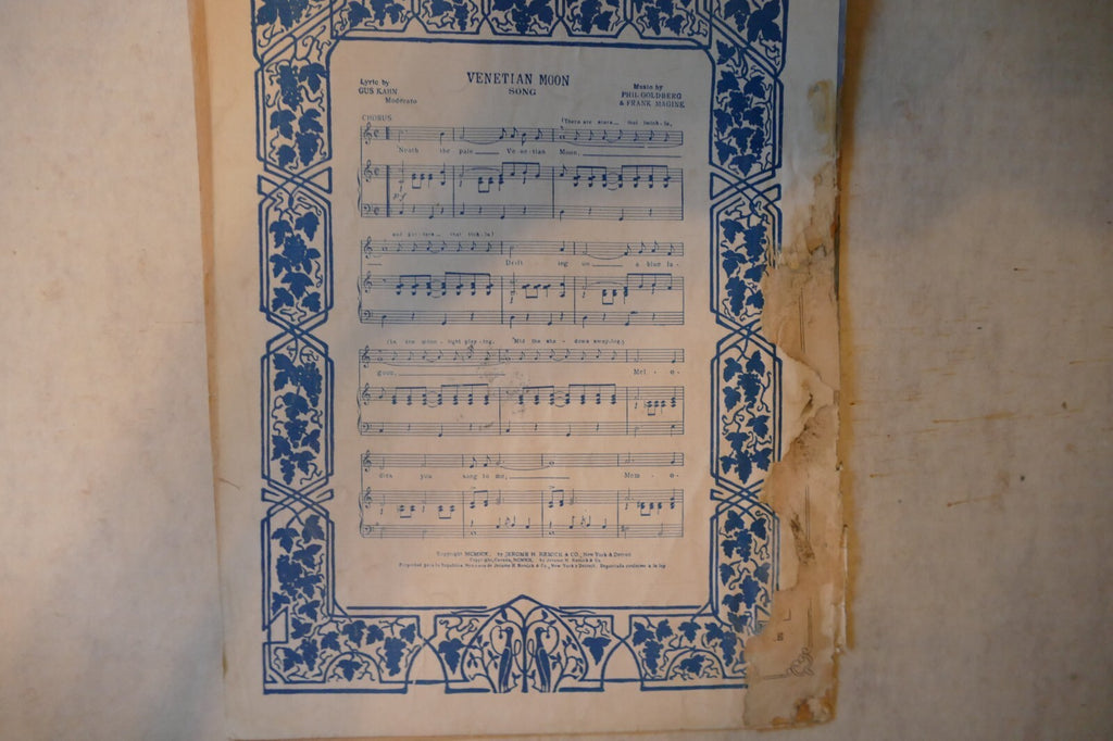 My Isle Of Golden Dreams, 1919, Gus Kahn, Walter Blaufuss, Jerome H Remick & Co.