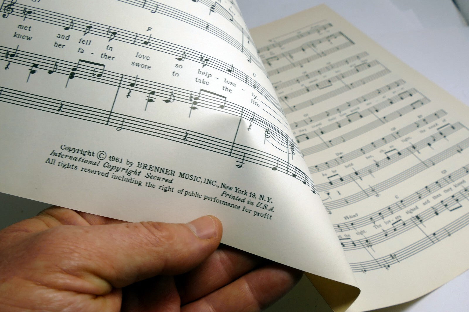 A Texan And A Girl From Mexico  1961  Sheet Music Doc Pomus Mort Shuman