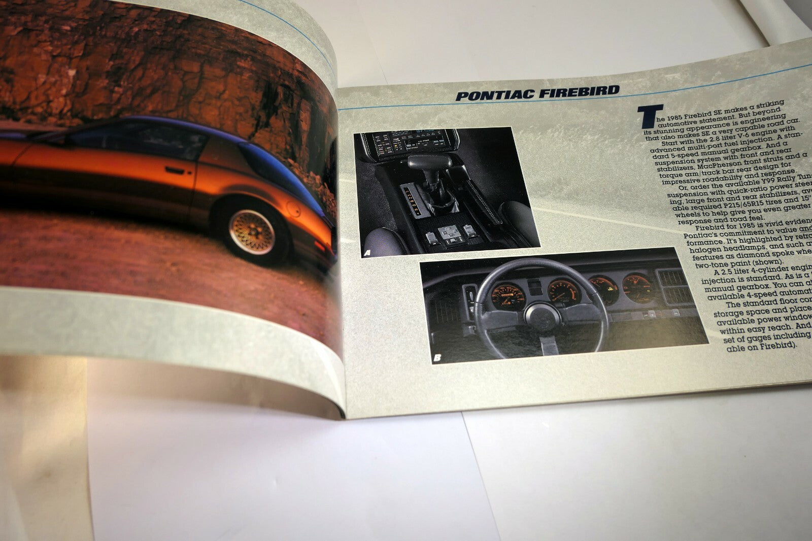 Pontiac 1985 "We Build Excitement" Dealership advertisement Sales Brochure Car