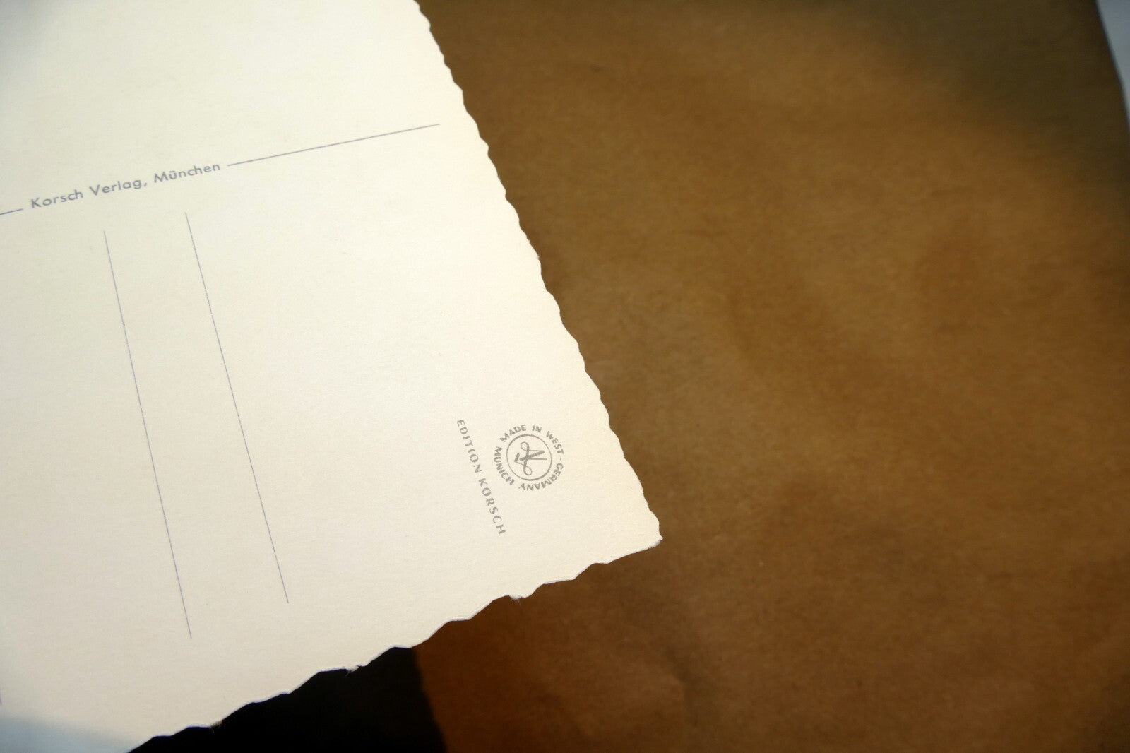 Adolf KORSCH VERLAG Postcard Munchen Boy with Flowers Lamb - Unposted Art