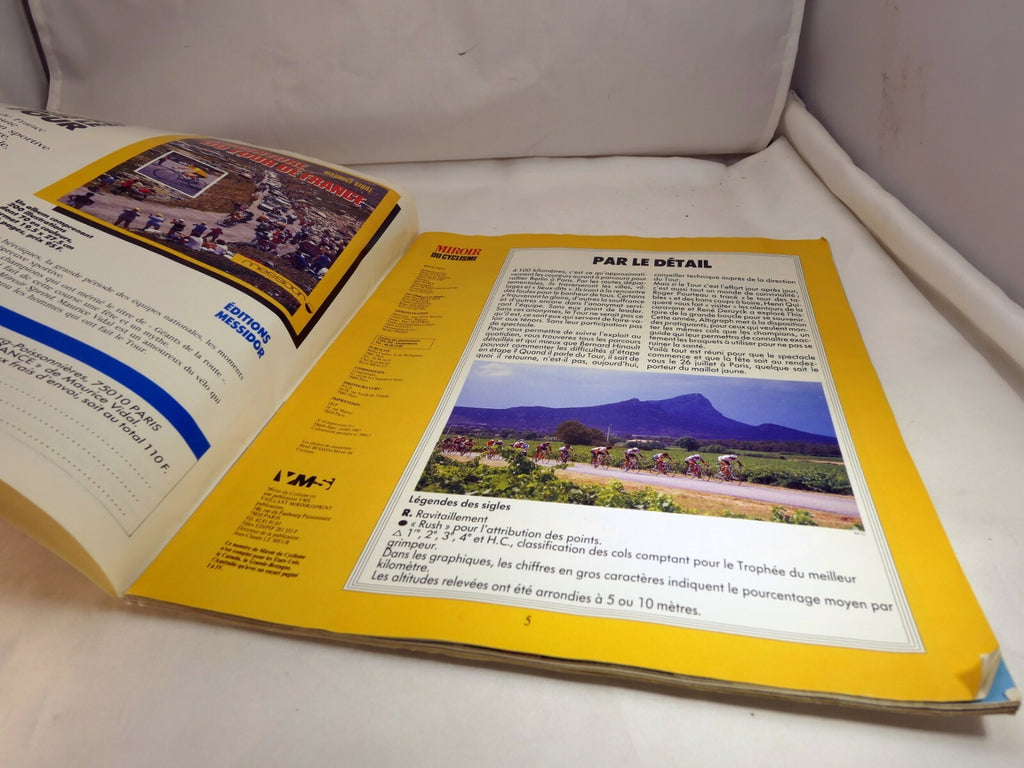 Guide Du Tour 87 magazine France  Cycling mirror no. 396 Juillet 1987