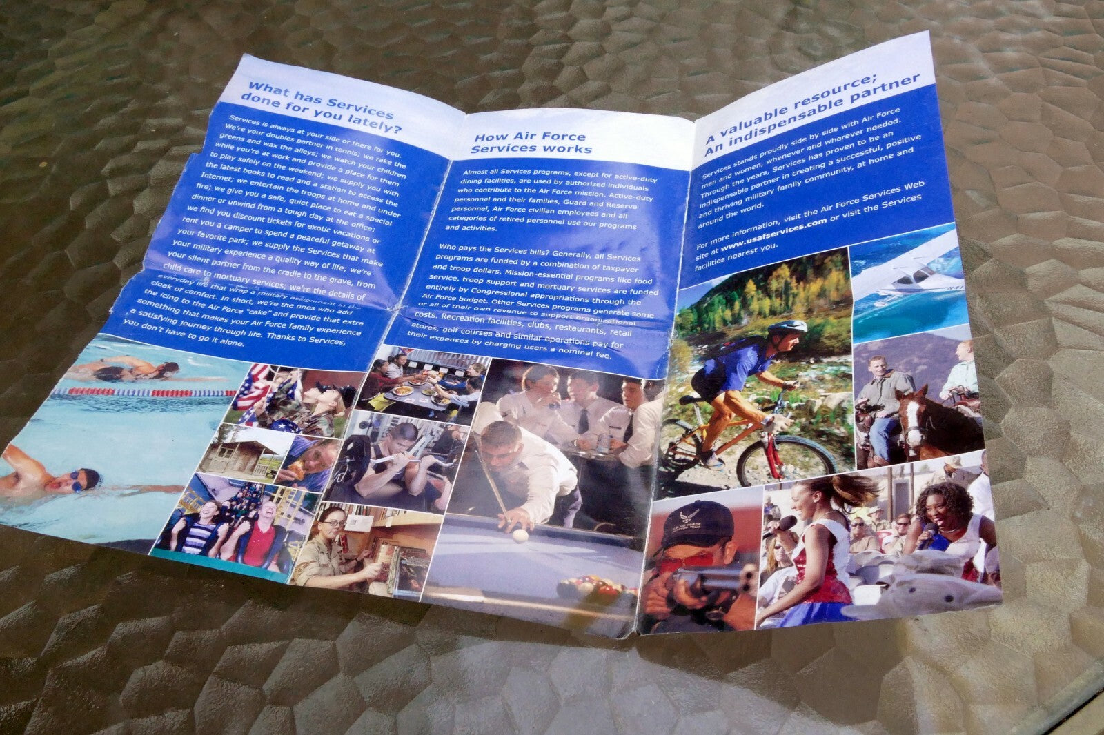 Brochure usaf combat support & community services advertisement add 2000's