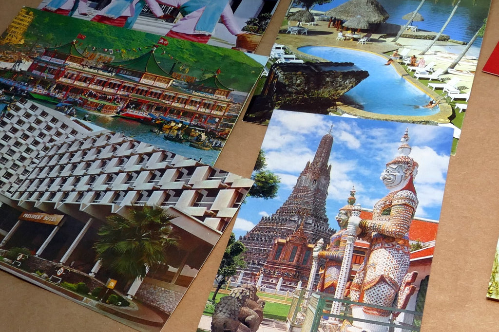Thailand bangkok postcard 1970's lot of 9 pack unposted