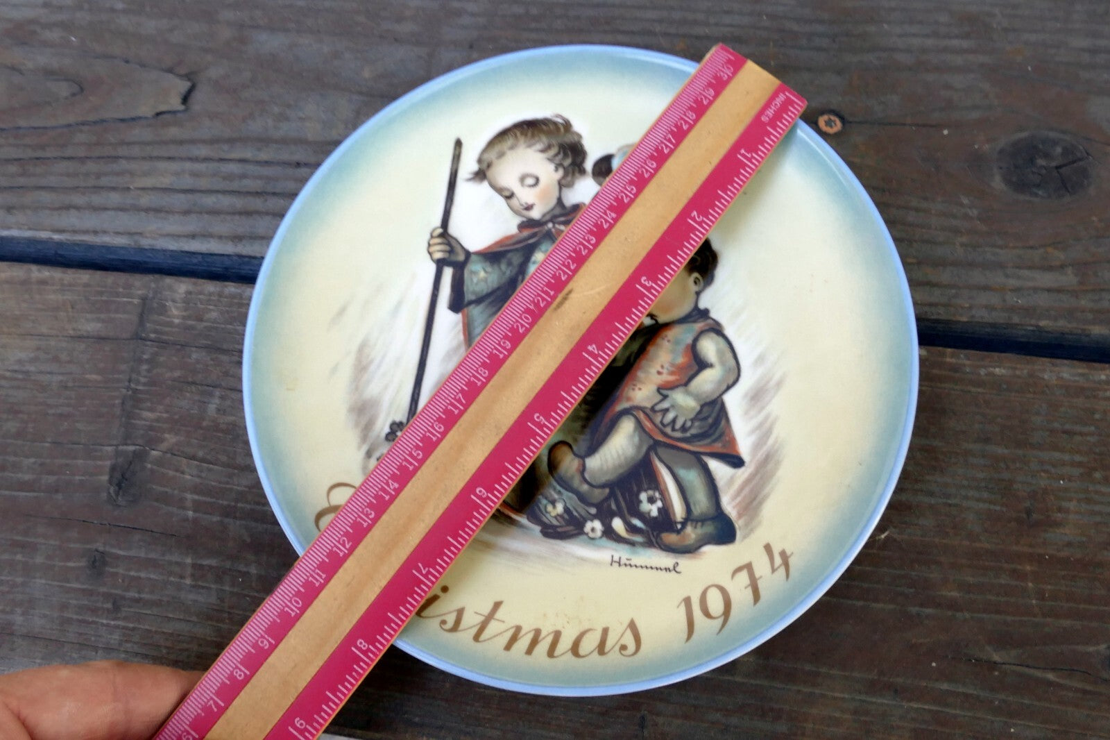 Sister Berta Hummel The Guardian Angel Plate 1974 Christmas
