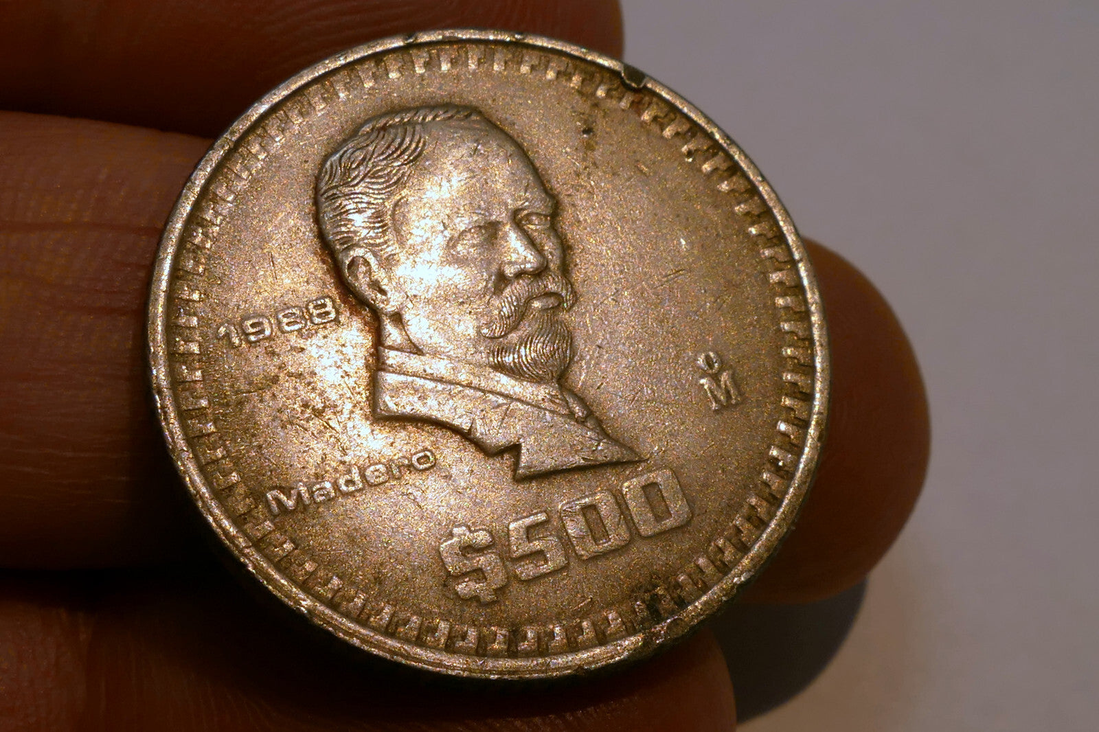 500 PESOS 1988 MEXICO MADERO COIN