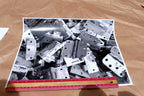 Old Cabinet Hinge  11X14" Black & white Picture Photo San Francisco USA