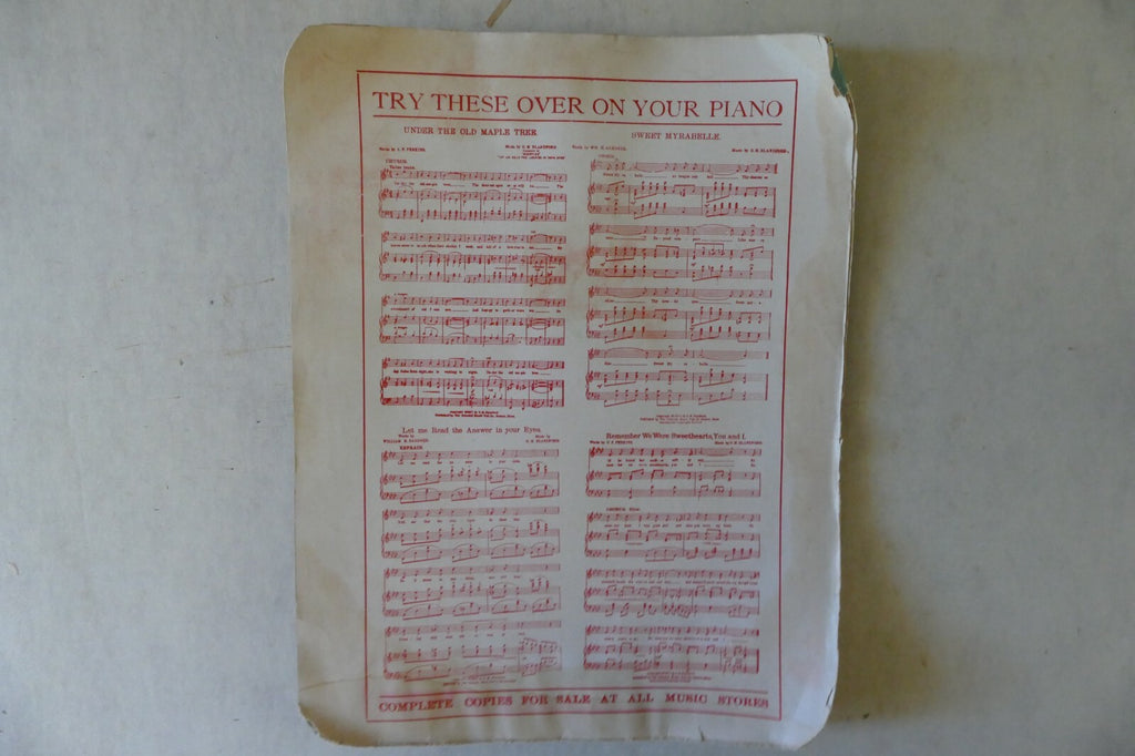 She Sang "Aloha" To Me 1915, by Joseph B. Carey, Buell Music Co.