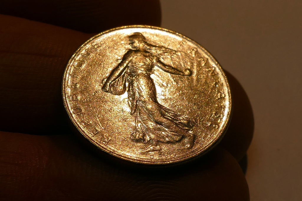 1971 France 1 Franc Coin   World  circulated used