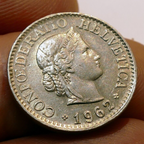 Coin switzerland 1962 10 rappen confoederatio helvetica