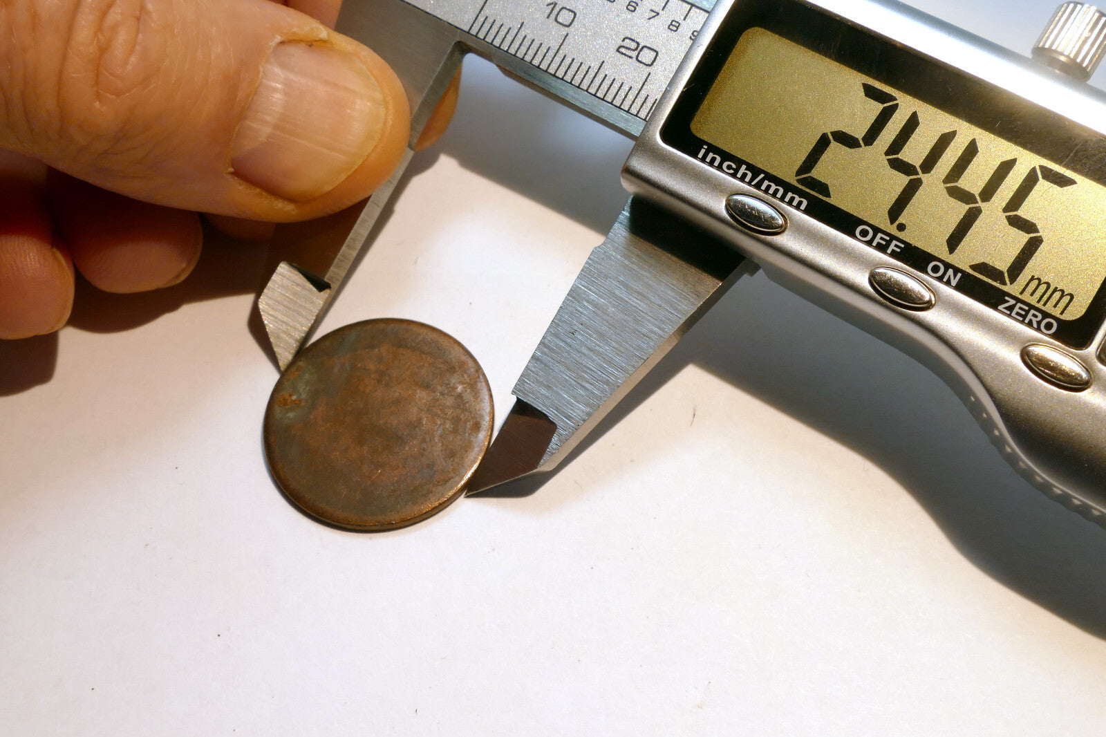 24.5mm Brass Copper coin   Unstruck Planchet Error